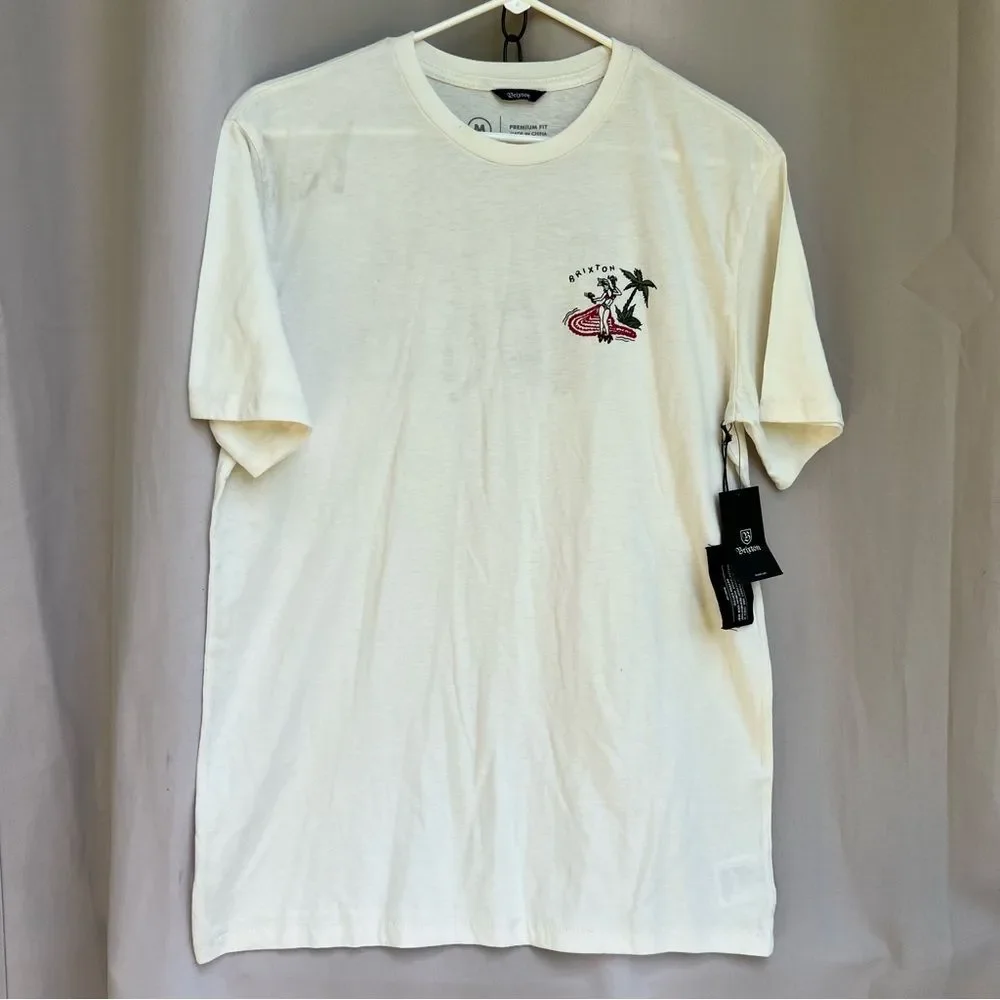 BRIXTON lot ~ 1 button up ~ 3 t-shirts ~ tropical ~ flamingo